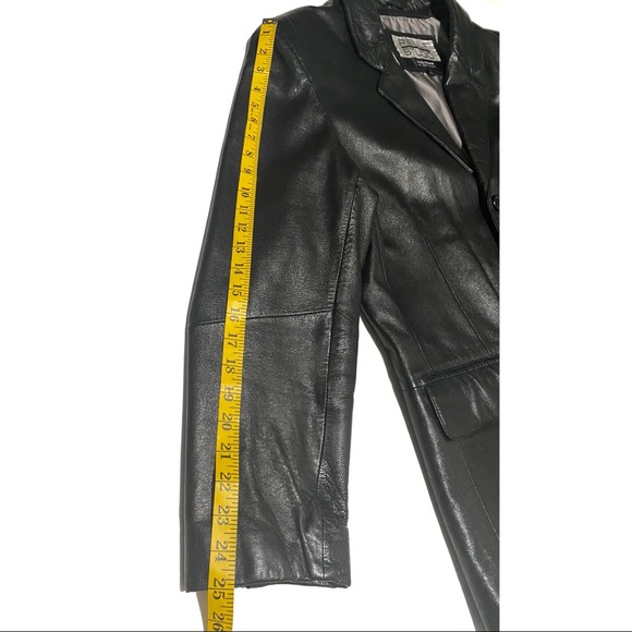 PELLE STUDIO WILSONS BLACK LEATHER MEN'S JACKET/BLAZER - Picture 15 of 15